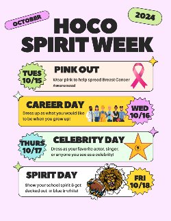 Homecoming Dress Up - Spirit Day/Blue&White | Blooming Grove Elementary